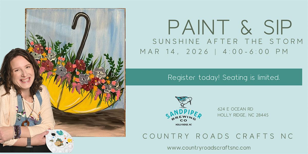 Paint Ridges Paint and Sip: Sunshine After the Storm @ Sandpiper Brewing Co ...