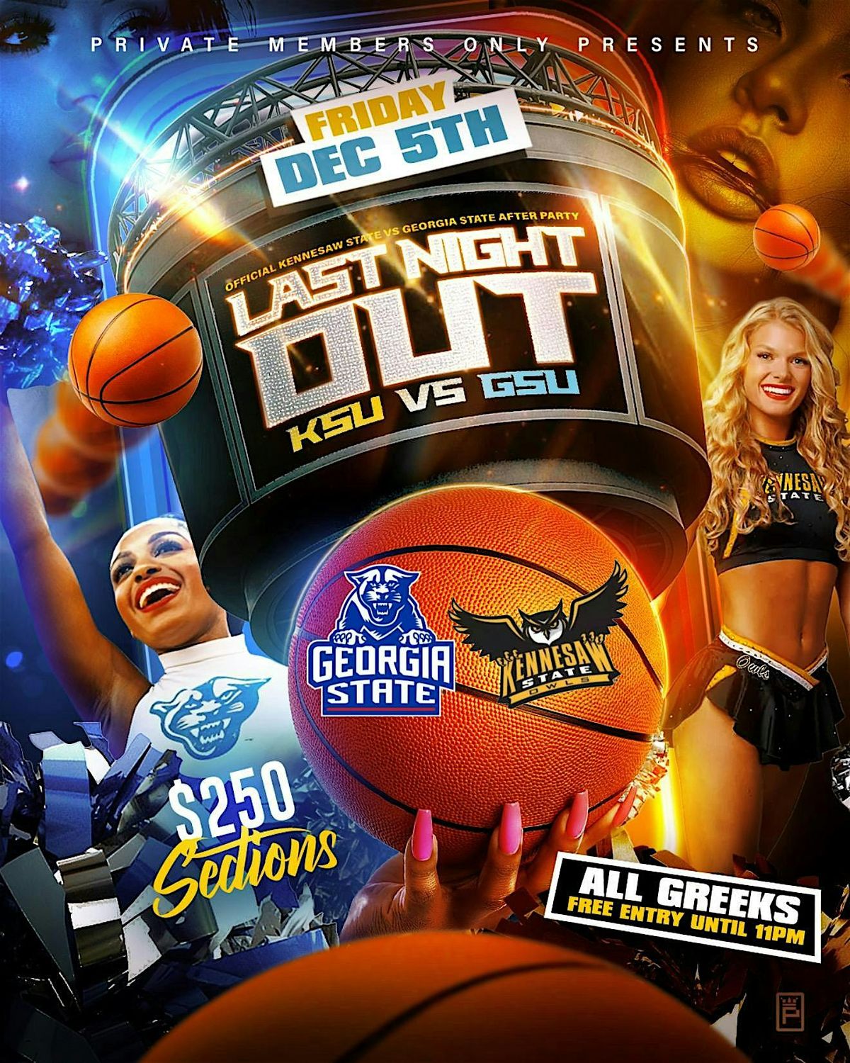 LAST NIGHT OUT {KSU VS GSU AFTER PARTY}, 5 December | Event in Marietta | AllEvents
