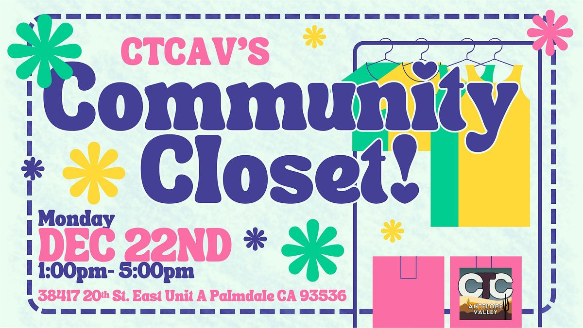 Community Closet at WOW Flower, 22 December | Event in Palmdale | AllEvents