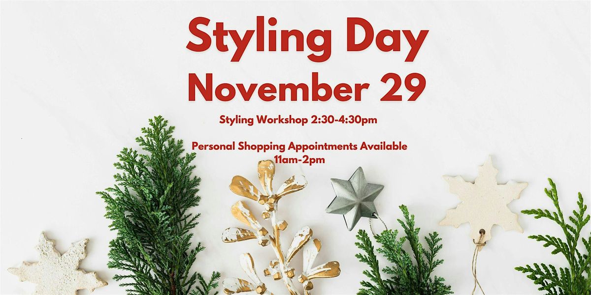 HOLIDAY  STYLING WORKSHOP!, 29 November | Event in Hamilton | AllEvents