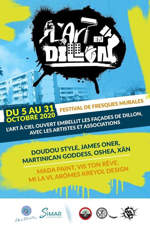 Festival De Fresques Murales Lart En Dillon Ville De Fort De France 6 October