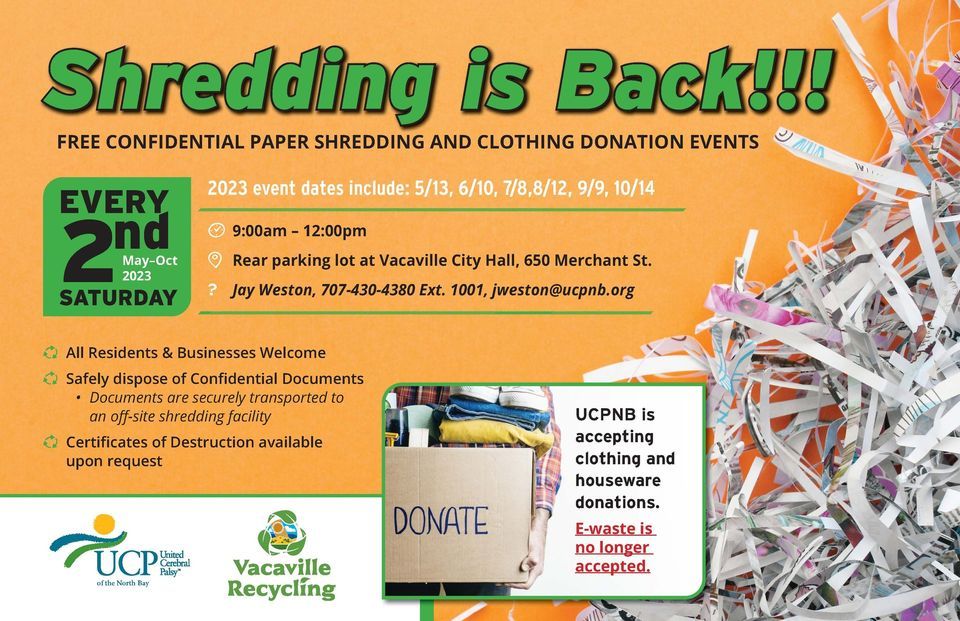 Confidential Paper Shredding/Clothes Donation, Vacaville City Hall, 13