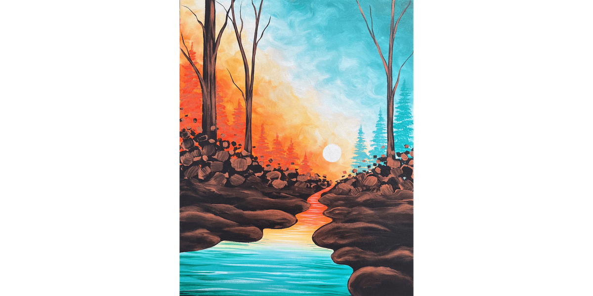 Sundown Stream  - Paint and Sip in Sacramento | Classpop!™, 17 January | Event in Elk Grove | AllEvents