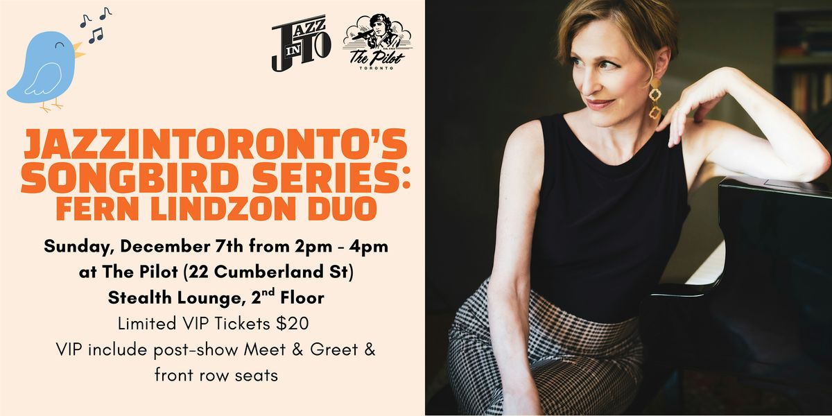 JazzInToronto's Songbird Series: Fern Lindzon Duo, 7 December | Event in Toronto | AllEvents