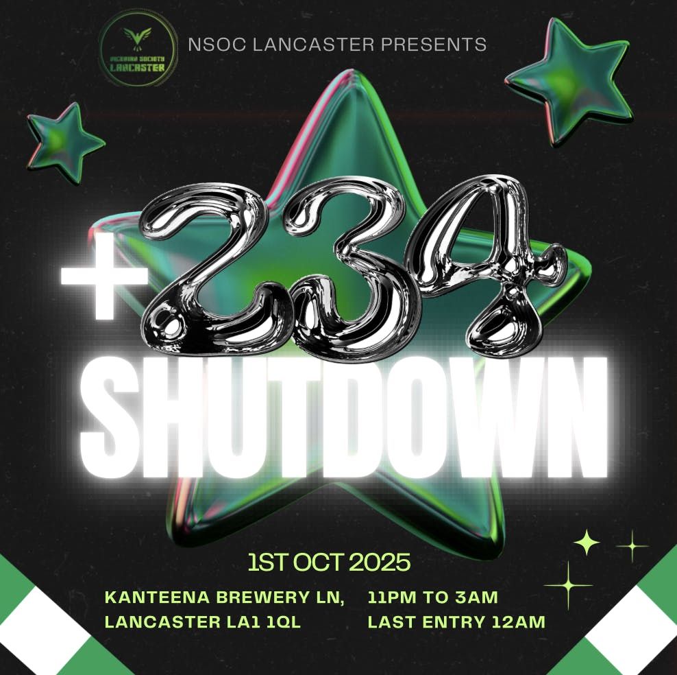 +234 Shutdown Lancaster | Event in Lancaster | AllEvents