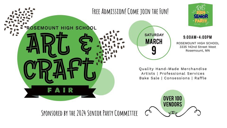 Rosemount High School Spring Art & Craft Fair 2024, Rosemount High