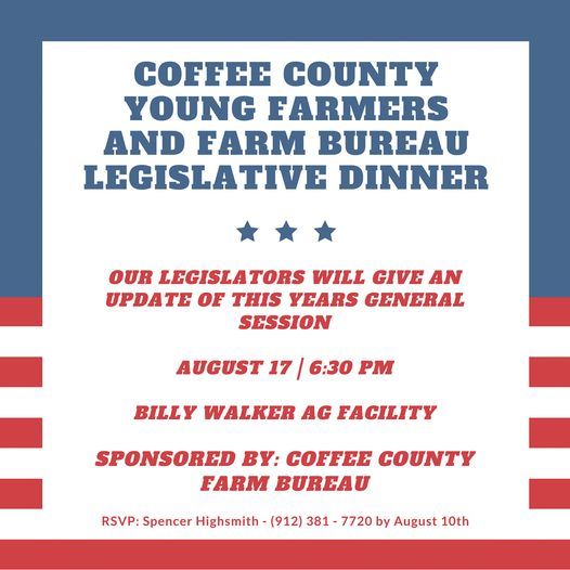 Legislative Dinner, Coffee Middle School, Douglas, August 17 2021