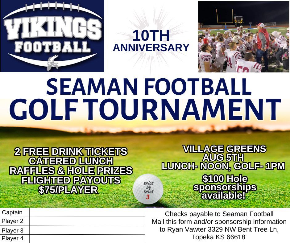 10th Annual Seaman Football Golf Tournament, Village Greens Golf Course