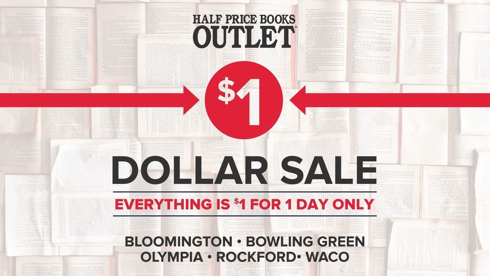 Dollar Day Sale at Olympia Half Price Books Outlet, Half Price Books