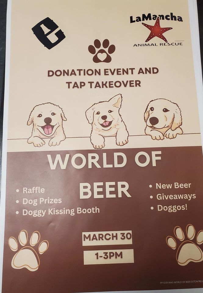 LaMancha Donation Event & Tap Takeover With Evil Genius, 102 Main St