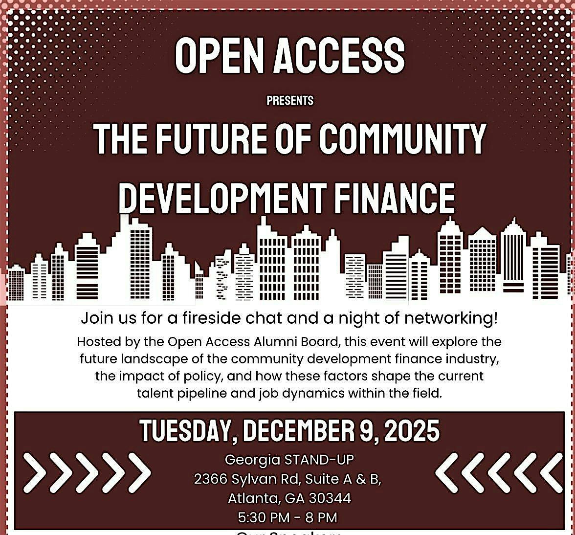 The Future of Community Development Finance and the Talent Pipeline, 9 December | Event in Atlanta | AllEvents