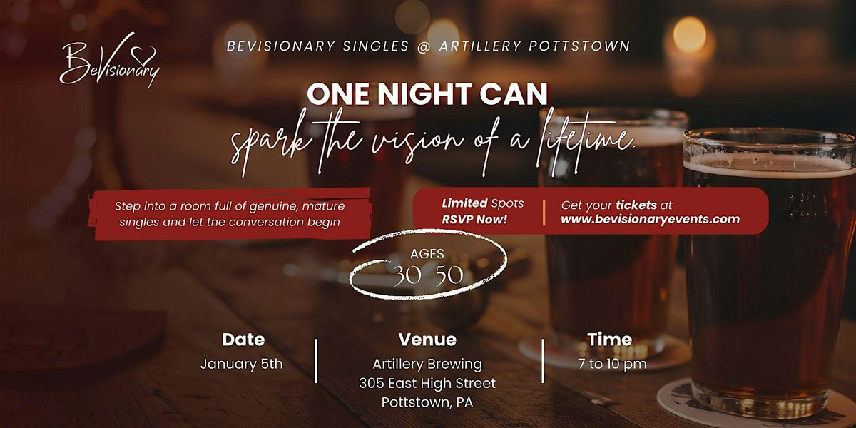 BeVisionary Singles @ Artillery Pottstown, 5 January | Event in Pottstown | AllEvents