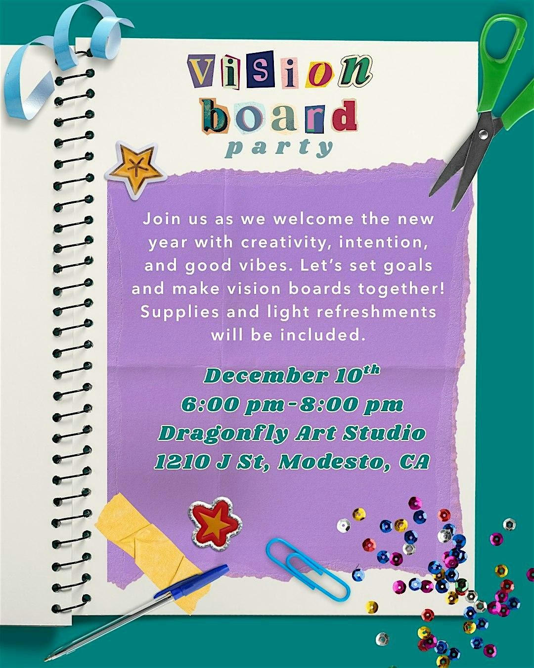 A Vision Board Party, 10 December | Event in Modesto | AllEvents
