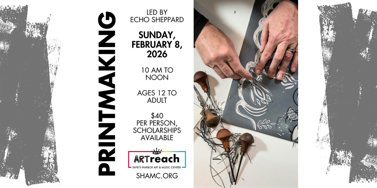 Printmaking Workshop, 8 February | Event in Safety Harbor | AllEvents