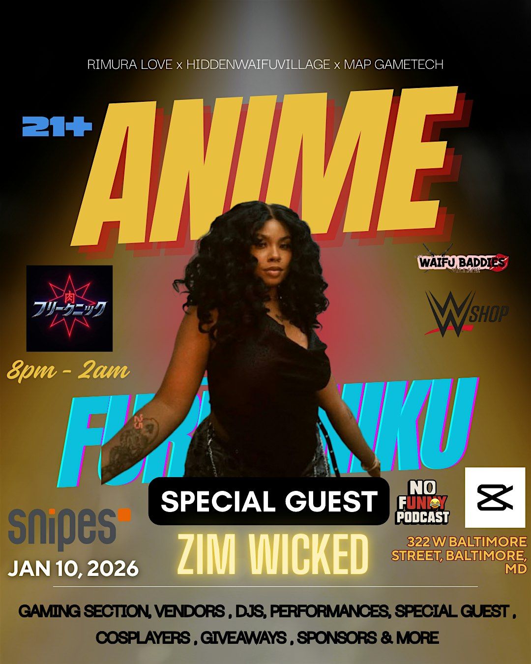 Anime Furikuniku Baltimore Edition, 10 January | Event in Baltimore | AllEvents