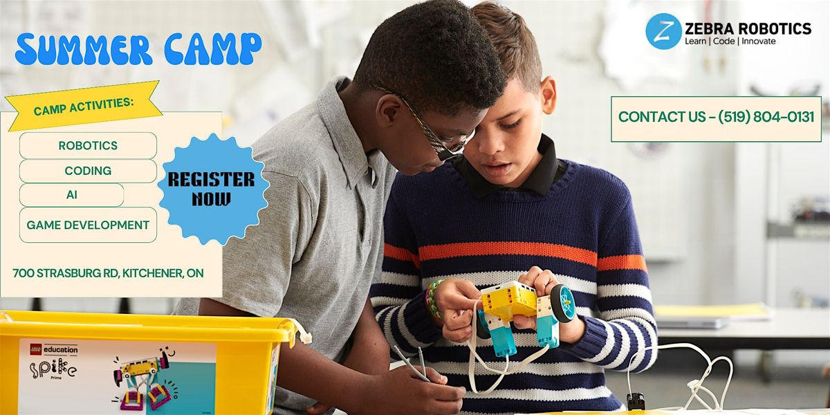 July Summer Break Camps for Kids | Robotics, Coding, AI, Game Development