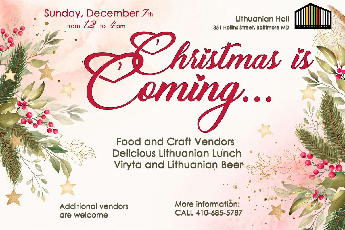 Christmas Bazaar at the Lithuanian Hall, 7 December | Event in Baltimore | AllEvents
