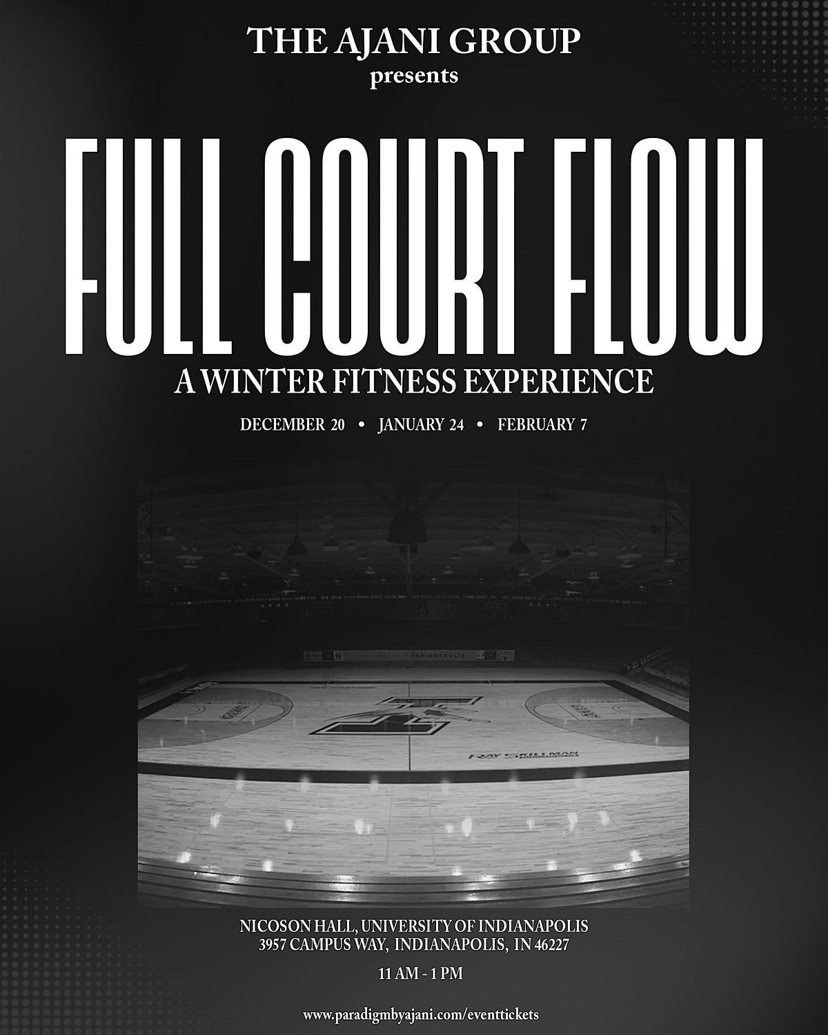 Full Court Flow — Winter Fitness Experience, 20 December | Event in Indianapolis | AllEvents