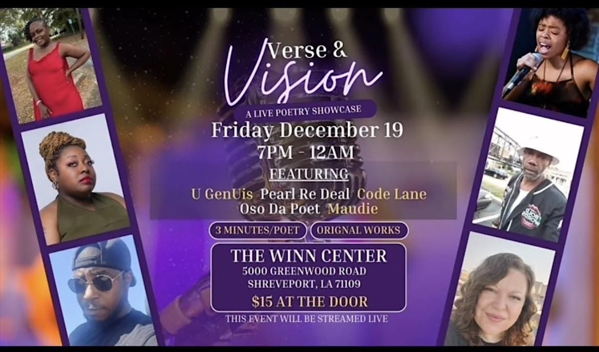 VERSE & VISION POETRY BATTLE, 19 December | Event in Shreveport | AllEvents