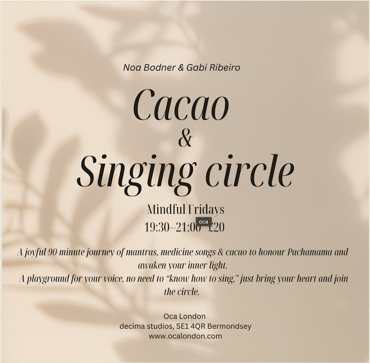 Mindful Friday - Cacao & Singing Circle, 28 November | Event in London | AllEvents