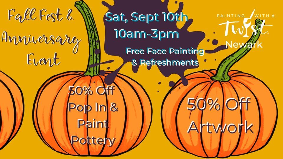 Fall Fest & 8th Anniversary Event *Family Friendly*, Painting with a