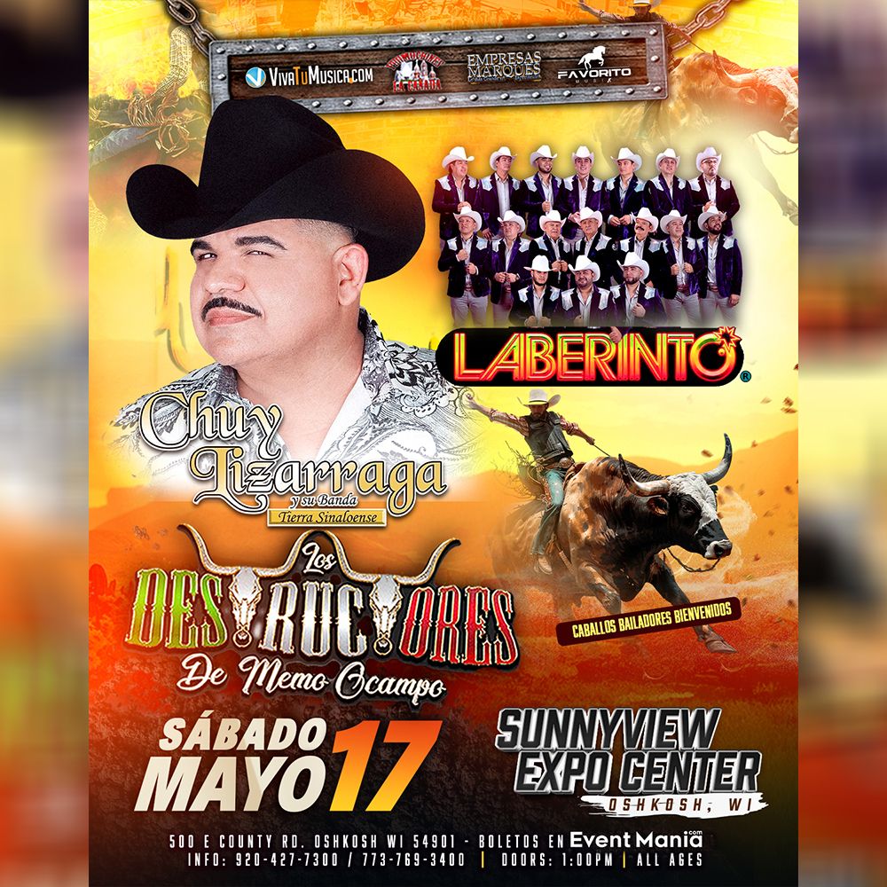 Chuy Lizarraga and Laberinto at Rosemont Theatre, 26 November | Event in Rosemont | AllEvents