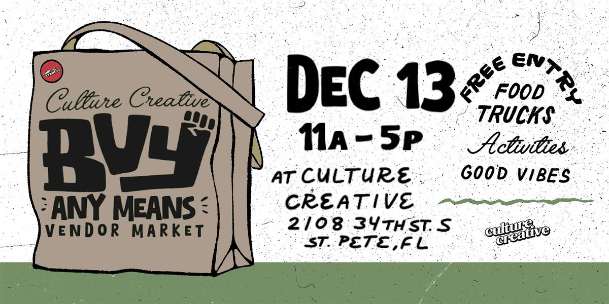 BUY ANY MEANS: Vendor Market, 13 December | Event in St. Petersburg | AllEvents