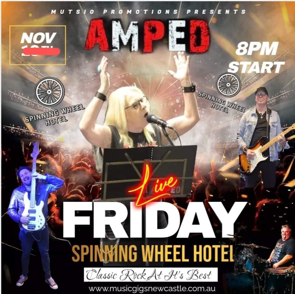 AMPED Rocks The Spinner , Spinning Wheel Hotel, Raymond Terrace