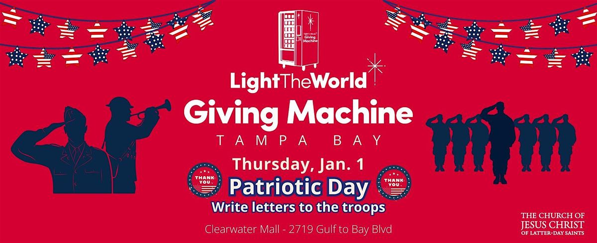 Giving Machine Clearwater - Patriotic Day, 1 January | Event in Clearwater | AllEvents