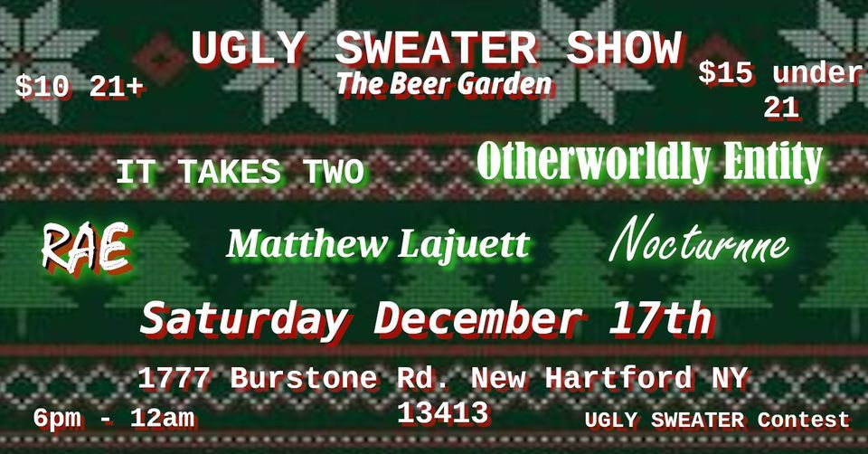 Ugly Sweater Party at the Beer Garden, Beer Garden, New Hartford