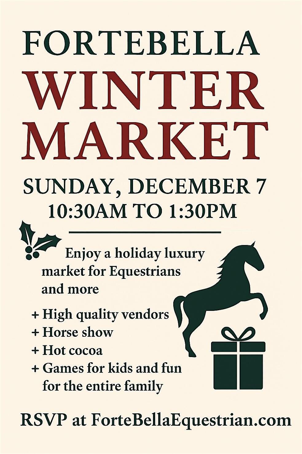 ForteBella Italian Winter Market, 7 December | Event in Princeton | AllEvents