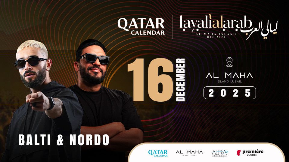 Balti & Nordo Live in Doha, Qatar, 16 December | Event in Doha | AllEvents