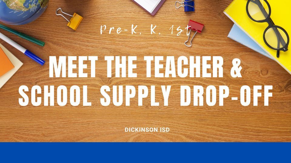 Meet the Teacher & School Supply Dropoff (PreK, K, 1st), Silbernagel