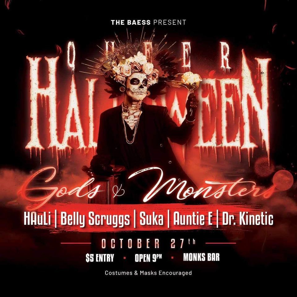 GODS & MONSTERS COSTUME PARTY, Monk's Bar Missoula, October 27 2023