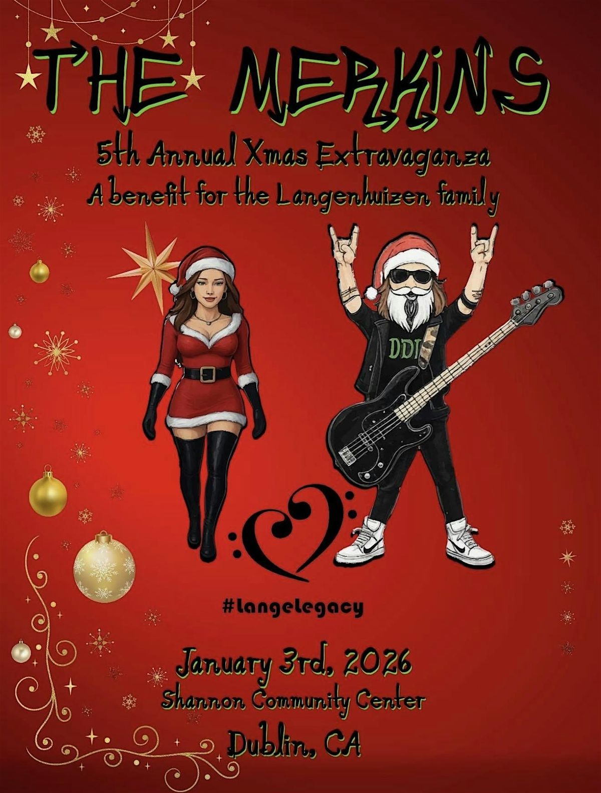The Merkins Annual Holiday Extravaganza - Honoring the #LangeLegacy, 3 January | Event in Dublin | AllEvents