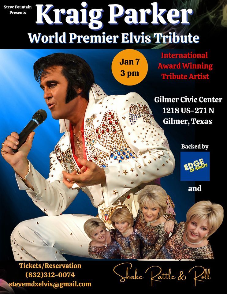 KRAIG PARKER IN CONCERT, Gilmer Civic Center, 7 January 2024 AllEvents.in