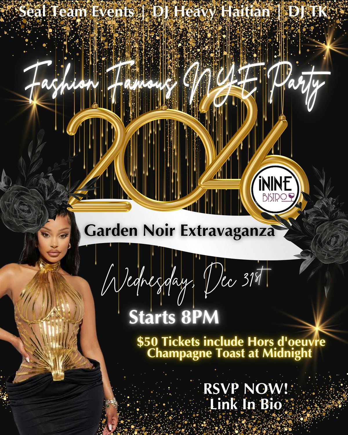 Fashion Famous NYE Party 2026 - Garden Noir Extravaganza, 31 December | Event in The Bronx | AllEvents