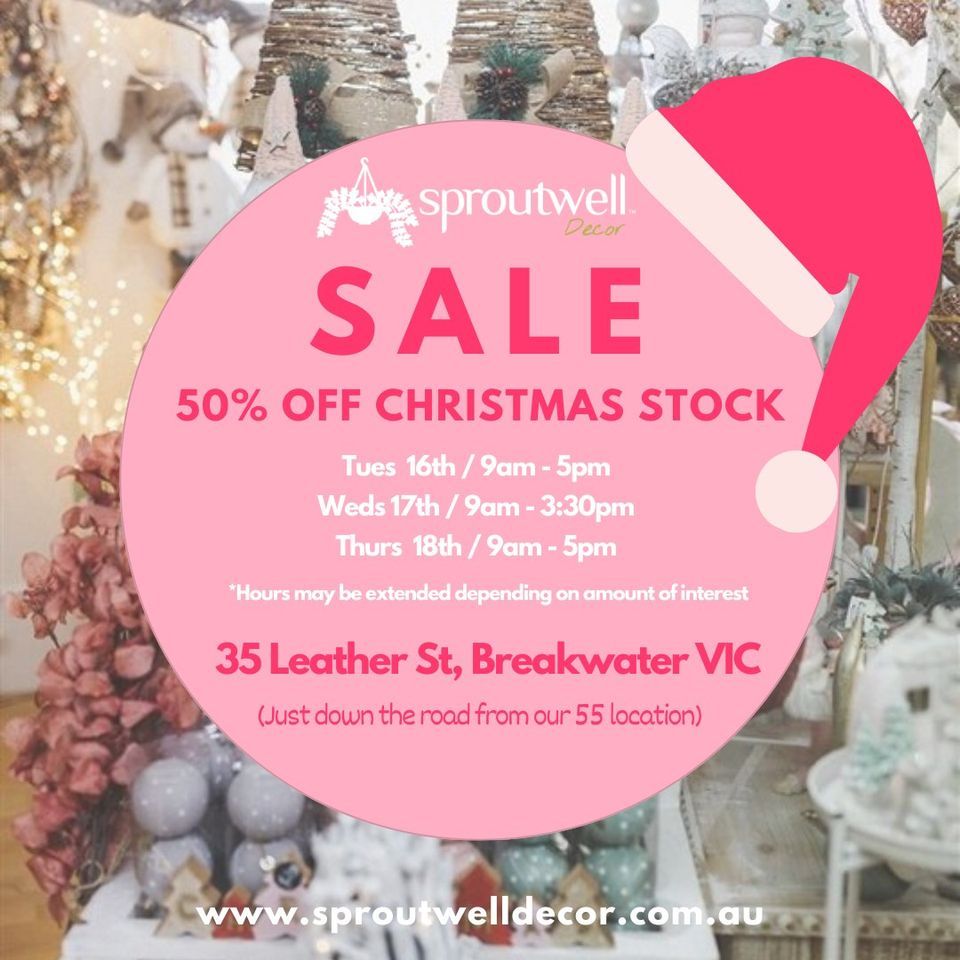 Christmas Clearance Sale 50 Off , 35 Leather St, Breakwater VIC 3219