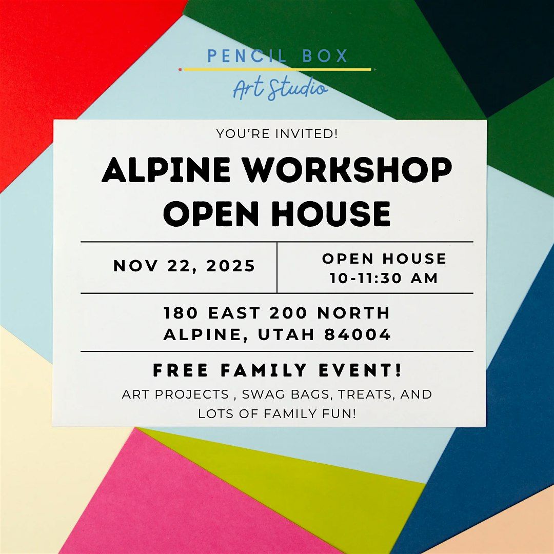 Alpine Workshop Open House, The Workshop, Alpine, 22 November 2025 ...