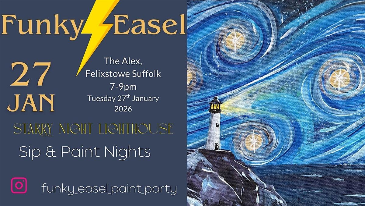 The Funky Easel Sip & Paint: The Alex in Felixstowe, Suffolk, 27 January | Event in Felixstowe | AllEvents