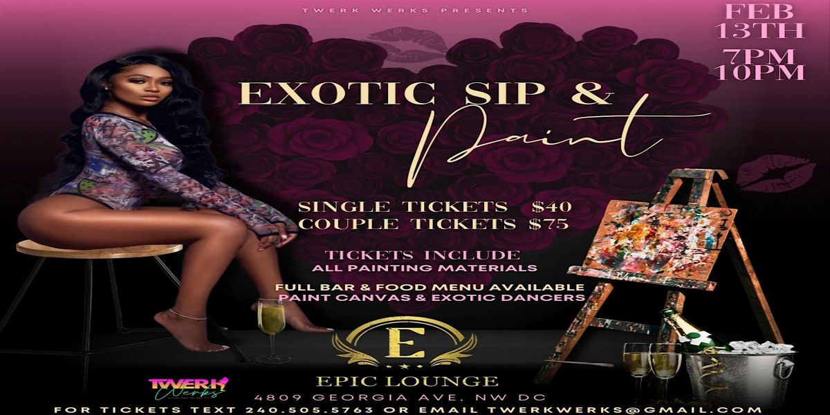 Exotic Paint & Sip, 13 February | Event in Washington | AllEvents
