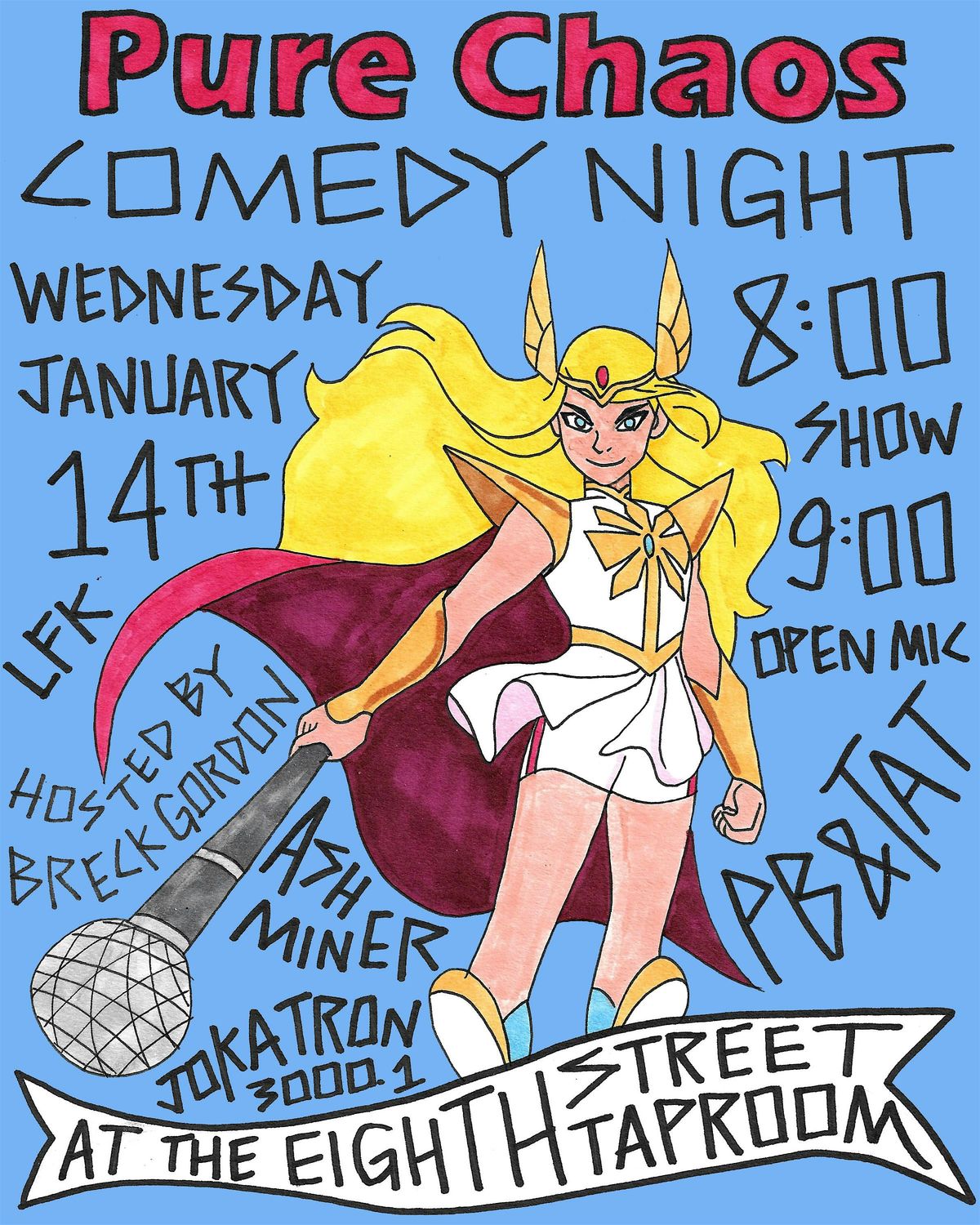 Pure Chaos Comedy Night at the Eighth Street Tap Room, 14 January | Event in Lawrence | AllEvents