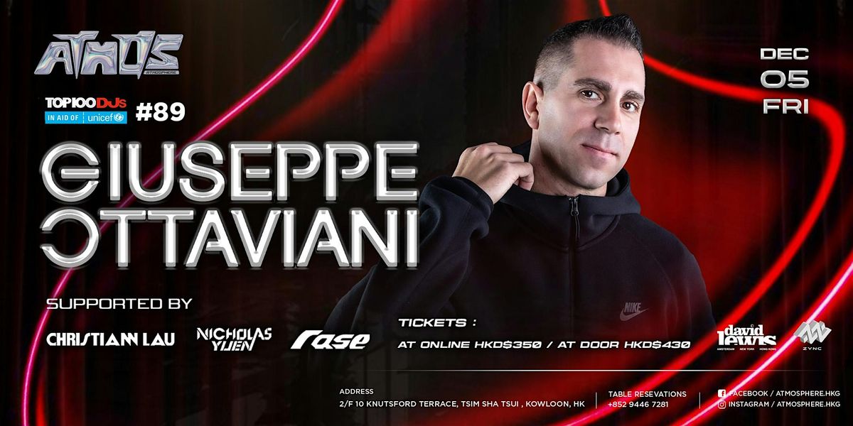 Giuseppe Ottaviani @ Atmosphere (December 5), 5 December | Event in Hong Kong | AllEvents