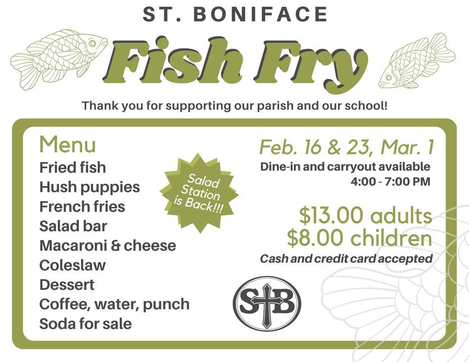 St boniface fish fry 215 w oak street oak harbor oh united states