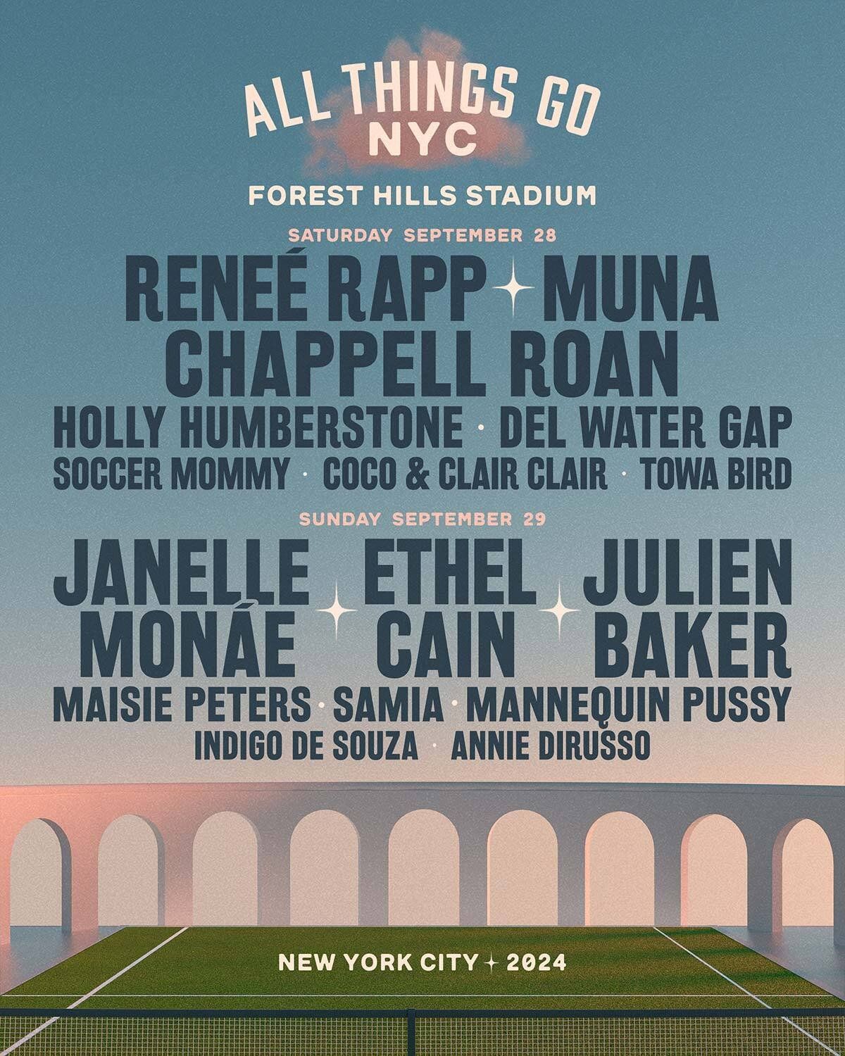 2025 All Things Go Festival NYC - Friday at Forest Hills Stadium at West Side Tennis Club, 26 September | AllEvents