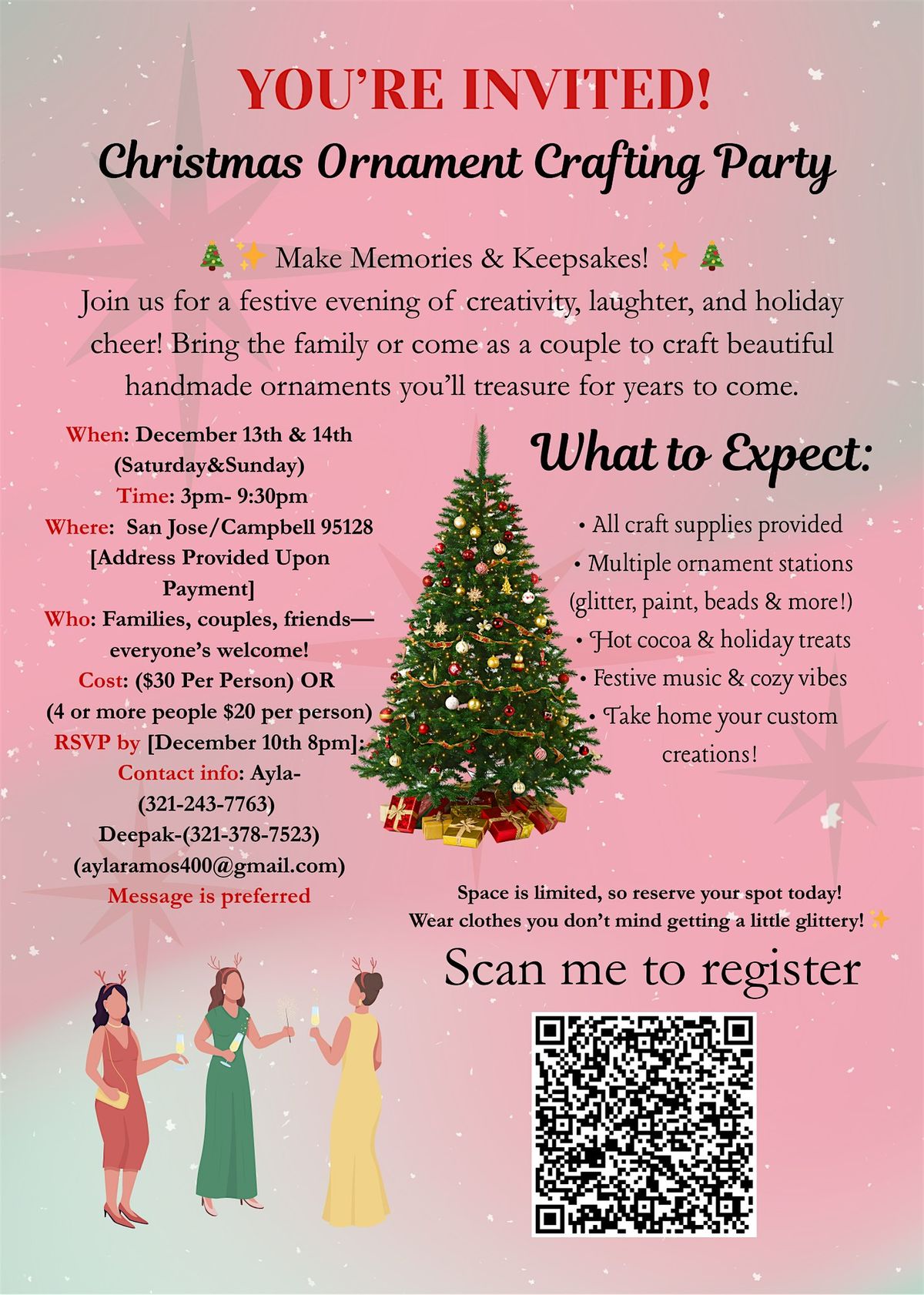 Christmas Ornaments Crafting Party, 13 January | Event in San Jose | AllEvents