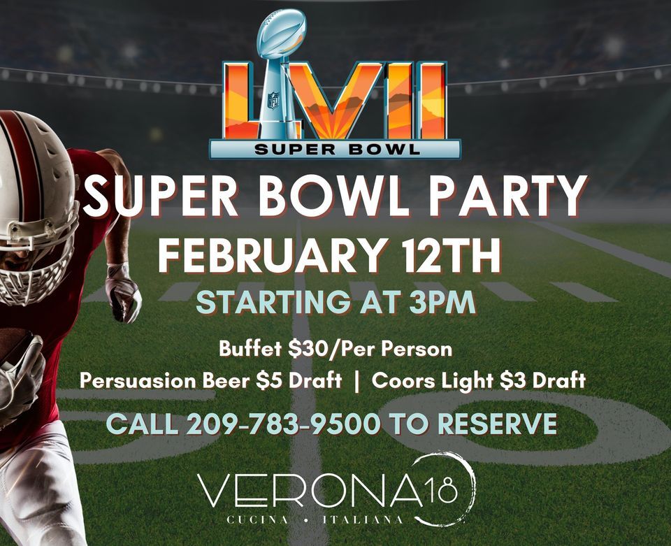 Super Bowl Party, Verona18, Copperopolis, February 12 2023 AllEvents.in