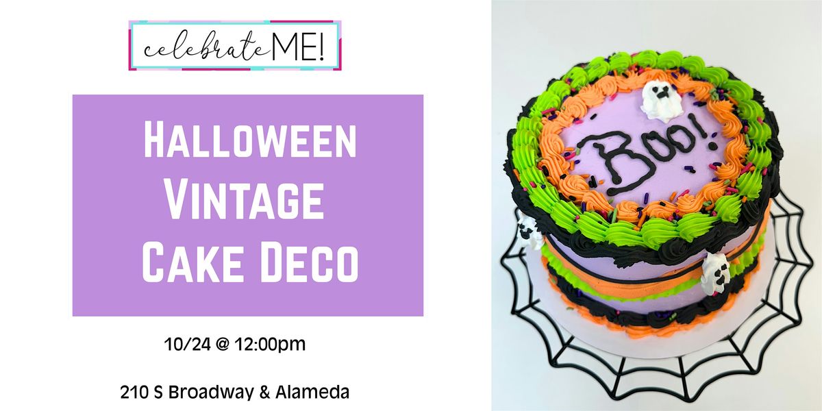 Halloween Vintage Cake Decorating