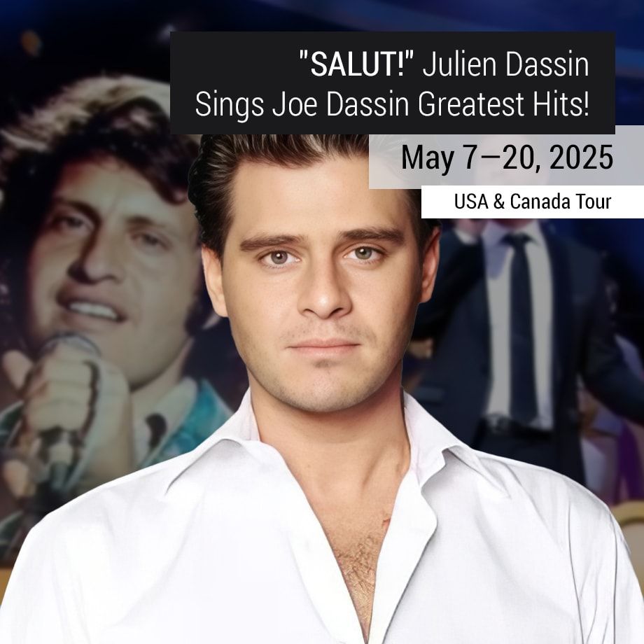 Salut! Julien Dassin Sings Joe Dassin, 12 May | Event in Chicago | AllEvents