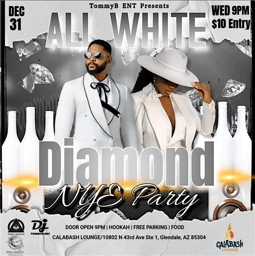 All White & Diamond NYE Party, 31 December | Event in Glendale | AllEvents